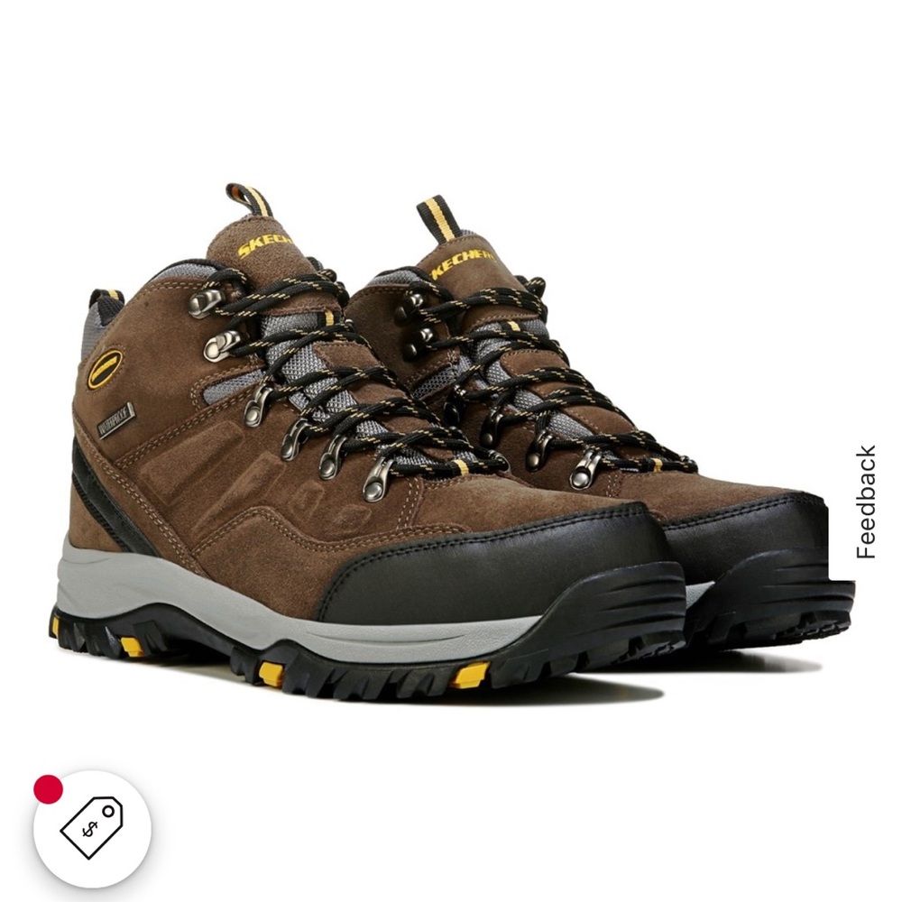 NEW IN BOX Sketchers Men's Pelmo Waterproof Hiking Boot Size 11
